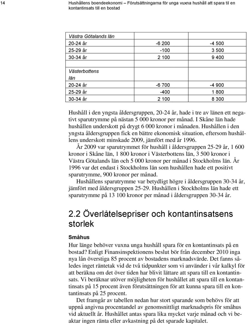 månad. I Skåne län hade hushållen underskott på drygt 6 000 kronor i månaden.