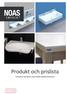 Produkt och prislista. Tvättrännor Operationsvaskar Handfat Ljudabsorbentsbord